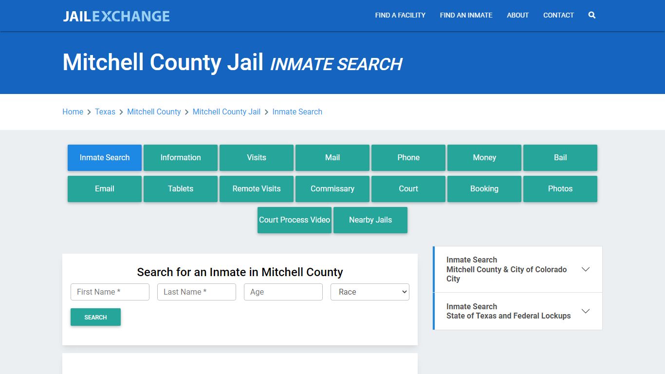 Mitchell County Jail, TX Inmate Search: Roster & Mugshots